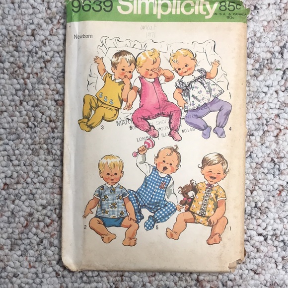 Vintage patterns - size infant - Picture 4 of 7